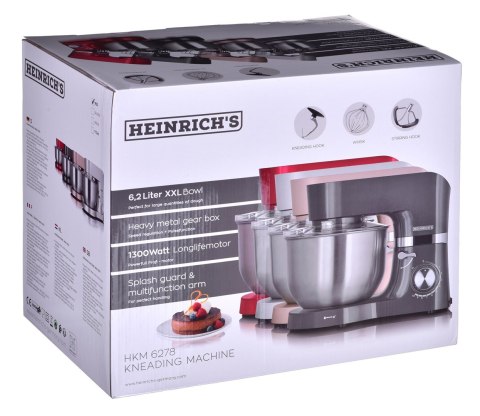 Robot kuchenny HEINRICH"S HKM 6278 szary Robot kuchenny HEINRICH"S HKM 6278 szary