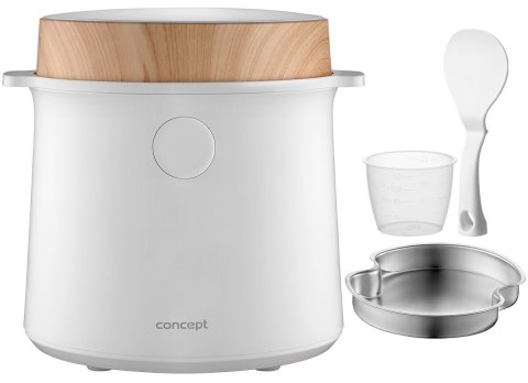 Ryżowar Ryżowar 1,5 l biały/drewno RE3030 CONCEPT Ryżowar Ryżowar 1,5 l biały/drewno RE3030 CONCEPT