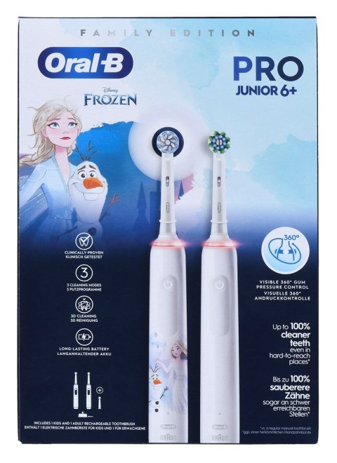 Oral-B Pro 3 3000 White+Oral-B Junior Frozen Oral-B Pro 3 3000 White+Oral-B Junior Frozen
