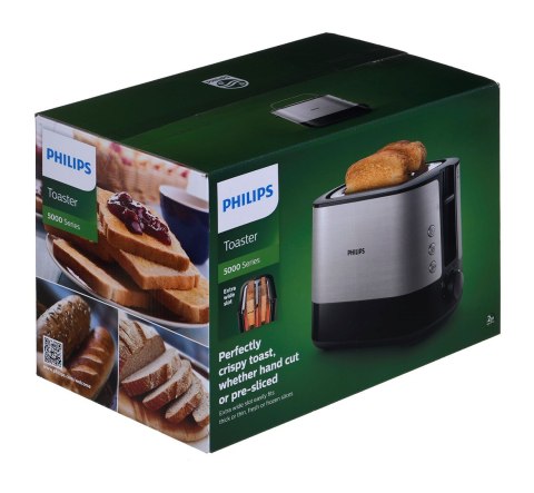 Toster Philips HD2637/90 (1000W; kolor czarny) Toster Philips HD2637/90 (1000W; kolor czarny)