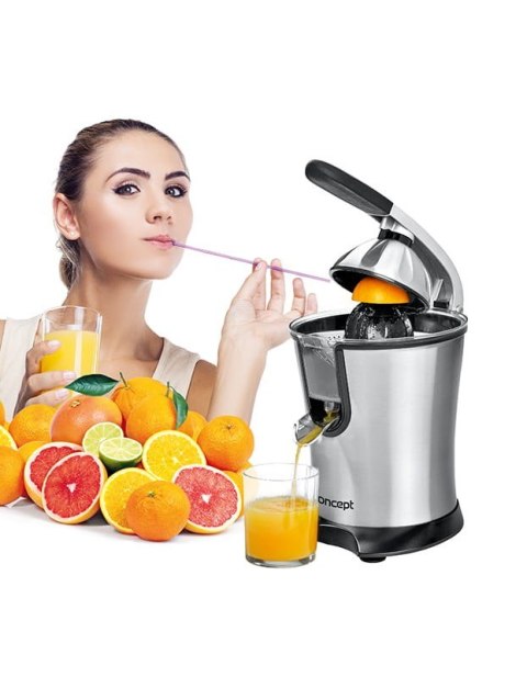 Wyciskarka do cytrusów CONCEPT CE-3520 (160W; 0,75l; kolor srebrny) Wyciskarka do cytrusów CONCEPT CE-3520 (160W; 0,75l; kolor srebrny)