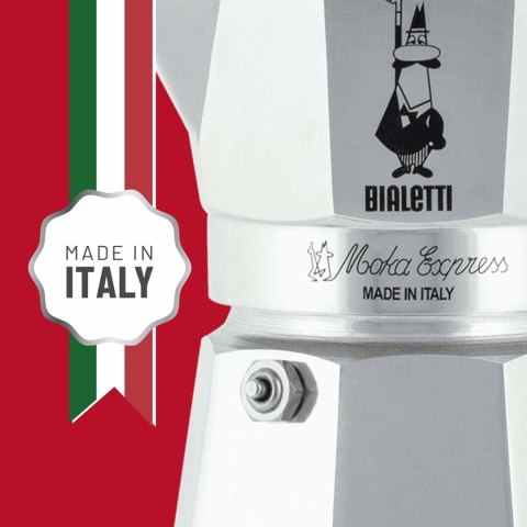 Zaparzacz BIALETTI Moka Express (kolor srebrny) Zaparzacz BIALETTI Moka Express (kolor srebrny)