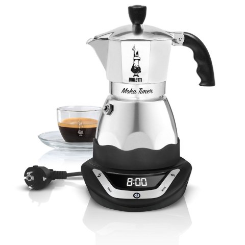 Kawiarka elektryczna BIALETTI Moka Timer (365 W; kolor srebrny) (WYPRZEDAŻ) Kawiarka elektryczna BIALETTI Moka Timer (365 W; kolor srebrny) (WYPRZEDAŻ)