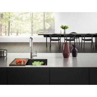 Zlewozmywak FRANKE Kanon KNG 110-52 czarny mat czarny odpływ 125.0721.150
