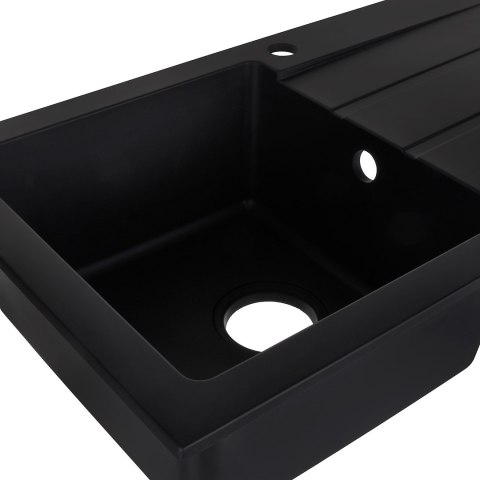 Zlewozmywak granitowy jednokomorowy z ociekaczem MAIDSINKS 76x44 1B 1D volcano (Pyragranit; kolor czarny) Zlewozmywak granitowy jednokomorowy z ociekaczem MAIDSINKS 76x44 1B 1D volcano (Pyragranit; kolor czarny)