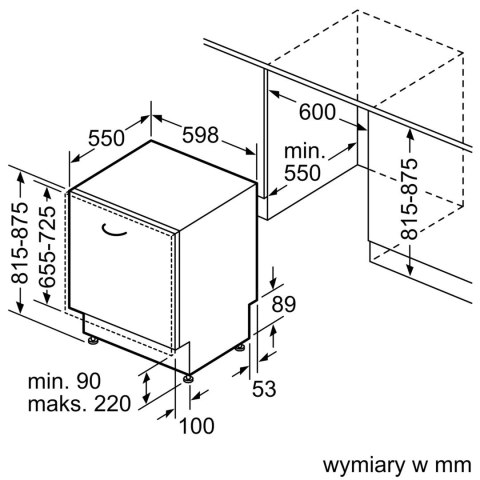 Zmywarka do zabudowy BOSCH SMV4ECX28E Zmywarka do zabudowy BOSCH SMV4ECX28E