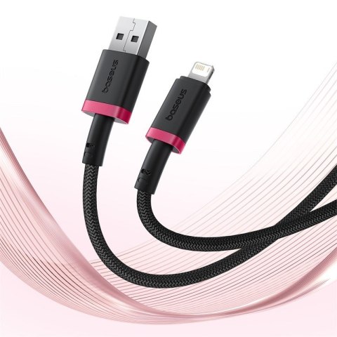 Kabel Baseus Dura 2.4A 1m (czerwono-czarny) Kabel Baseus Dura 2.4A 1m (czerwono-czarny)