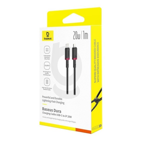 Kabel Baseus Dura Typ C 20W 1m (szaro-czarny) Kabel Baseus Dura Typ C 20W 1m (szaro-czarny)