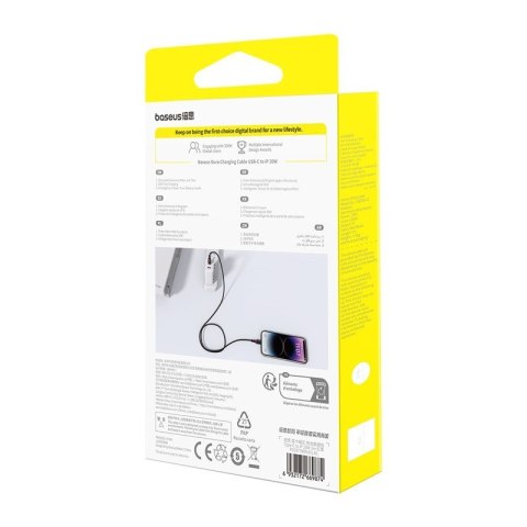 Kabel Baseus Dura Typ C 20W 1m (szaro-czarny) Kabel Baseus Dura Typ C 20W 1m (szaro-czarny)