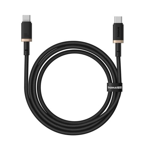 Kabel Baseus Dura Typ C-Typ C 100W 1m czarno-złoty Kabel Baseus Dura Typ C-Typ C 100W 1m czarno-złoty