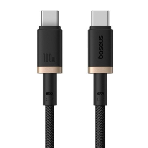 Kabel Baseus Dura Typ C-Typ C 100W 1m czarno-złoty Kabel Baseus Dura Typ C-Typ C 100W 1m czarno-złoty