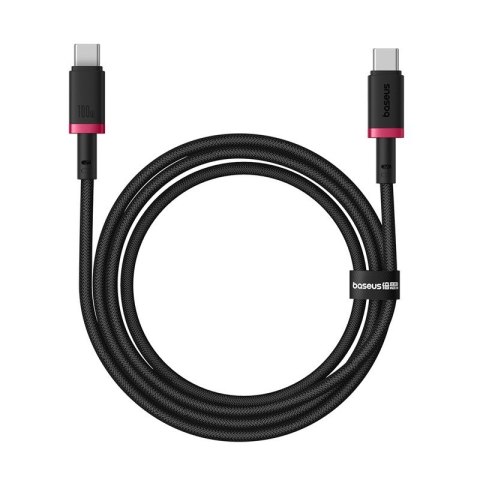 Kabel Baseus Dura Typ C-Typ C 100W 1m (czerwono-czarny) Kabel Baseus Dura Typ C-Typ C 100W 1m (czerwono-czarny)