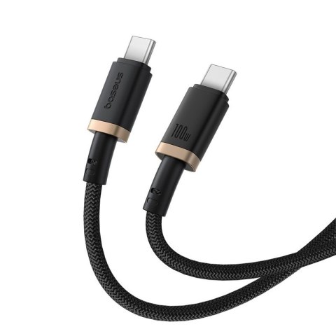 Kabel Baseus Dura Typ C-Typ C 100W 2m (czarno-złoty) Kabel Baseus Dura Typ C-Typ C 100W 2m (czarno-złoty)