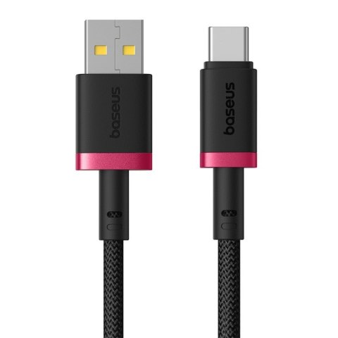 Kabel Baseus Dura USB-Typ C 60W 1m (czerwono-czarny) Kabel Baseus Dura USB-Typ C 60W 1m (czerwono-czarny)