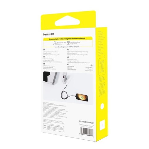 Kabel Baseus Dura USB-Typ C 60W 1m (czerwono-czarny) Kabel Baseus Dura USB-Typ C 60W 1m (czerwono-czarny)