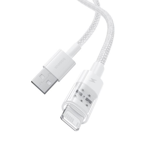 Kabel Baseus Gem 2.4A 1m (biały) Kabel Baseus Gem 2.4A 1m (biały)