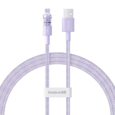 Kabel Baseus Gem 2.4A 1m (fioletowy) Kabel Baseus Gem 2.4A 1m (fioletowy)