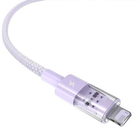 Kabel Baseus Gem 2.4A 1m (fioletowy) Kabel Baseus Gem 2.4A 1m (fioletowy)