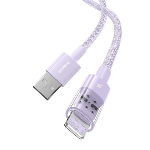 Kabel Baseus Gem 2.4A 2m (fioletowy) Kabel Baseus Gem 2.4A 2m (fioletowy)
