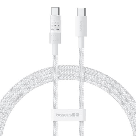 Kabel Baseus Gem Typ C-Typ C 100W 1m (biały) Kabel Baseus Gem Typ C-Typ C 100W 1m (biały)