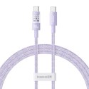 Baseus Kabel Baseus Gem Typ C-Typ C 100W 1m (fioletowy)