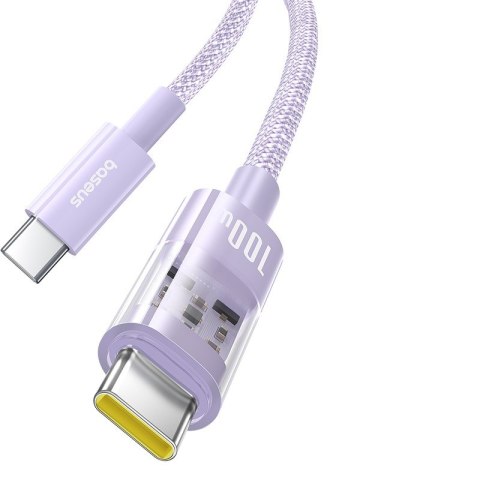 Kabel Baseus Gem Typ C-Typ C 100W 1m (fioletowy) Kabel Baseus Gem Typ C-Typ C 100W 1m (fioletowy)