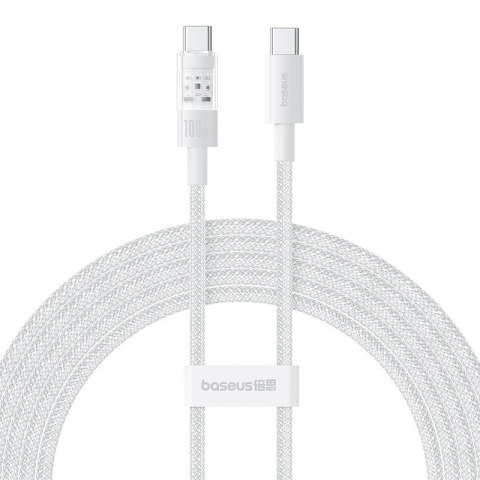 Kabel Baseus Gem Typ C-Typ C 100W 2m (biały) Kabel Baseus Gem Typ C-Typ C 100W 2m (biały)