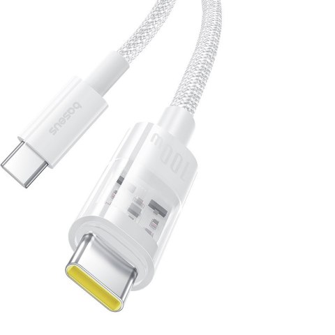 Kabel Baseus Gem Typ C-Typ C 100W 2m (biały) Kabel Baseus Gem Typ C-Typ C 100W 2m (biały)