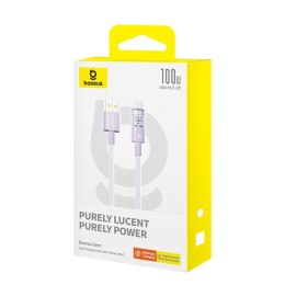 Baseus Kabel Baseus Gem USB-USB C 100W 1m (fioletowy)