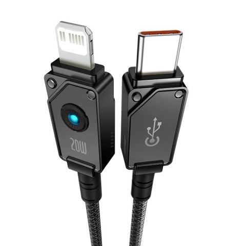Kabel Baseus Unbreakable USB C-IP 20W 1m (czarny) Kabel Baseus Unbreakable USB C-IP 20W 1m (czarny)