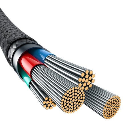 Kabel Baseus Unbreakable USB-IP 2.4A 1m (czarny) Kabel Baseus Unbreakable USB-IP 2.4A 1m (czarny)
