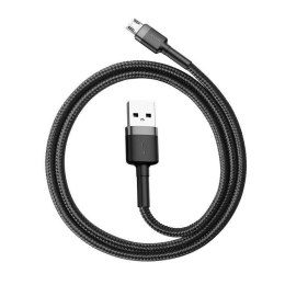 Baseus Kabel Baseus cafule CAMKLF-BG1 (USB M - Micro USB M; 1m; kolor szaro-czarny)