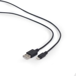 GEMBIRD Kabel GEMBIRD CC-USB2-AMLM-1M (USB 2.0 M - Lightning M; 1m; kolor czarny)
