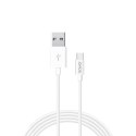 SAVIO Kabel SAVIO CL-125 (USB typu C - USB 2.0 typu A ; 1m; kolor biały)