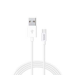 SAVIO Kabel SAVIO CL-125 (USB typu C - USB 2.0 typu A ; 1m; kolor biały)