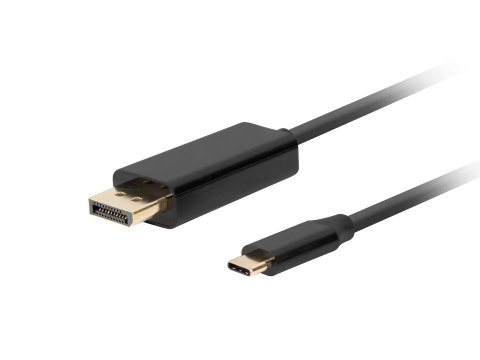 Lanberg LANBERG KABEL USB-C(M)->DISPLAYPORT(M) 1M 4K 60HZ CZARNY CA-CMDP-10CU-0010-BK