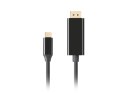 Lanberg LANBERG KABEL USB-C(M)->DISPLAYPORT(M) 1M 4K 60HZ CZARNY CA-CMDP-10CU-0010-BK