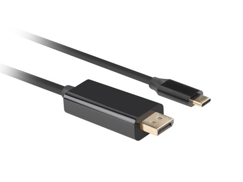 Lanberg LANBERG KABEL USB-C(M)->DISPLAYPORT(M) 1M 4K 60HZ CZARNY CA-CMDP-10CU-0010-BK