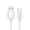 SAVIO SAVIO KABEL USB-A - USB-C, 3 M, BIAŁY, CL-168