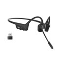SHOKZ Słuchawki bezprzewodowe kostne Shokz OpenComm2 USB-C + adapter USB-A czarne