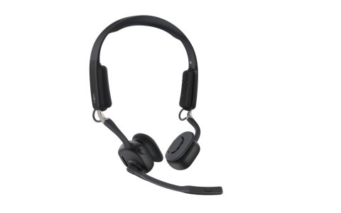 Słuchawki bezprzewodowe kostne Shokz OpenMeet mic-ANC USB-C czarne Słuchawki bezprzewodowe kostne Shokz OpenMeet mic-ANC USB-C czarne
