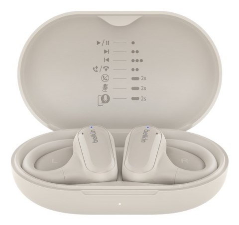 BELKIN SŁUCHAWKI BT Z OTWARTYM UCHEM CLEARFIT, KREMOWE BELKIN SŁUCHAWKI BT Z OTWARTYM UCHEM CLEARFIT, KREMOWE