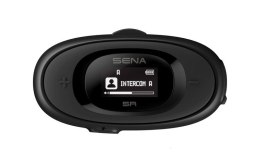 SENA Interkom motocyklowy Sena 5R-01D 5R Bluetooth 5.1 700m z wyświetlaczem LCD i uniwersalnym zestawem mikrofonów na 2 kaski