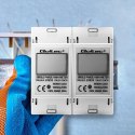 Qoltec QOLTEC LICZNIK ZUŻYCIA ENERGII JEDNOFAZOWY NA SZYNĘ DIN | 230V | LCD | 2P