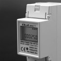 Qoltec QOLTEC LICZNIK ZUŻYCIA ENERGII JEDNOFAZOWY NA SZYNĘ DIN | 230V | LCD | 2P
