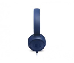 JBL Słuchawki JBL Tune 500 (niebieskie, nauszne; z wbudowanym mikrofonem)