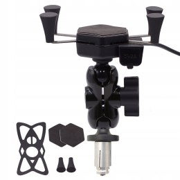 FreedConn Uchwyt na telefon i ładowarka FreedConn MC7C + BM2R mocowanie do główki ramy