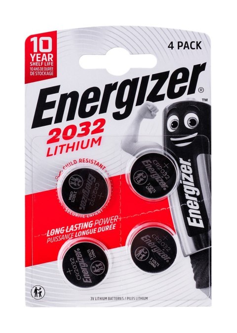 ENERGIZER BATERIA SPECJALISTYCZNA CR2032, 4 sztuki, 3V, ECO ENERGIZER BATERIA SPECJALISTYCZNA CR2032, 4 sztuki, 3V, ECO