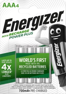 ENERGIZER ENERGIZER BATERIE AKUMULATOROWE DO PONOWNEGO NAŁADOWANIA, POWER PLUS AAA HR3/4 700mAh