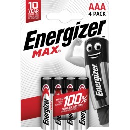 ENERGIZER ENERGIZER BATERIE ALKALICZNE MAX AAA LR03, 4 SZTUKI, OPAKOWANIE ECO